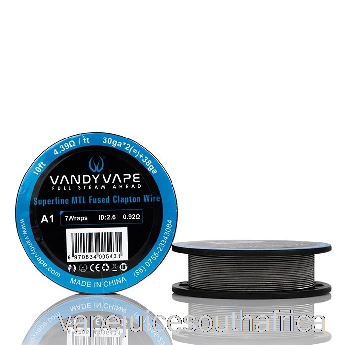 Vape Pods Vandy Vape Superfine Mtl Wire Spools - 10 Feet 4.39Ohm A1 Fused Clapton Wire